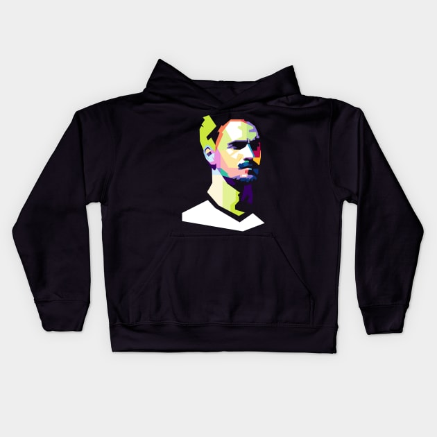 Matt Hummels Kids Hoodie by erikhermawann22